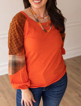 Load image into Gallery viewer, So confident plaid and glitter long sleeve
