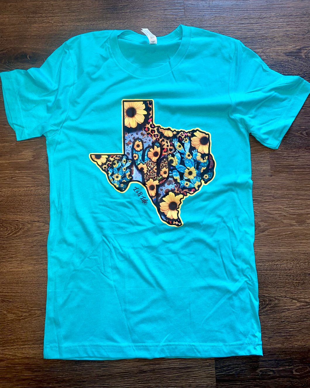 Sunflower leopard texas t-shirt