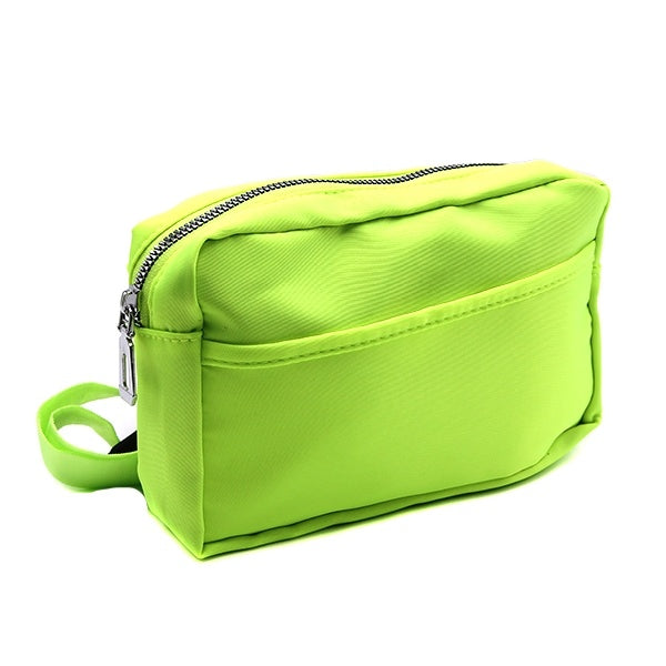 Neon green belt bag