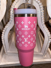 Load image into Gallery viewer, Inspired 40oz pink handle cup
